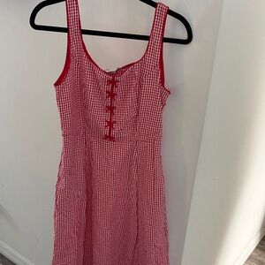 Rachel Zoe Red and White Gingham Dress